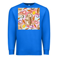 True Royal Happy Easter Bunny Seamless Pattern Premium Sweatshirt - BundleAndBundleShop