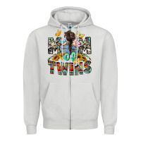Dove Grey Mom of twins Mother's Day Zipper Hoodie - CowGirlArtShop