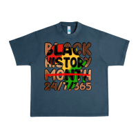 Midnight Navy black history month Urban Heavy Tee - LillyAllenDesigns