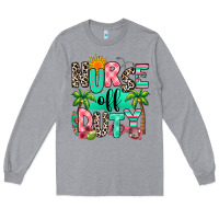 Heather Grey nurse off duty summer break Long Sleeve Tee - RanaPortraitStore