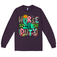 Plum nurse off duty summer break Long Sleeve Tee - RanaPortraitStore