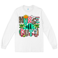 White nurse off duty summer break Long Sleeve Tee - RanaPortraitStore