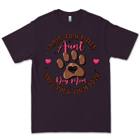 Plum i have two titles aunt and dog mom Premium Tee - MaliasSmallBusiness