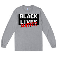 Heather Grey Black Lives Matter Long Sleeve Tee - Bettercallsaul