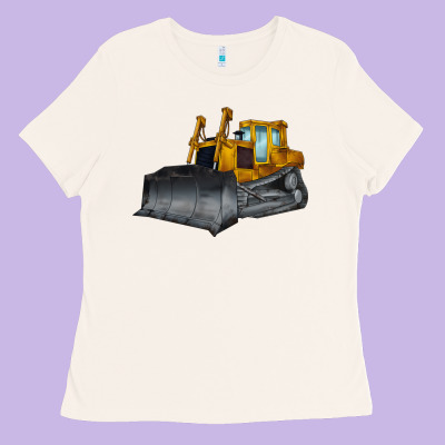 Bulldozer Ladies Tee Designed By Lillyallendesigns
