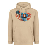 Mushroom American junkie 4th of july Heavyweight Hoodie - FaDigitalArtStudio