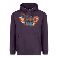 Plum American junkie 4th of july Heavyweight Hoodie - FaDigitalArtStudio