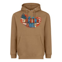 Toasted Coconut American junkie 4th of july Heavyweight Hoodie - FaDigitalArtStudio