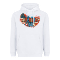 White American junkie 4th of july Heavyweight Hoodie - FaDigitalArtStudio