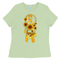 Matcha childhood cancer awareness dreamcatcher Ladies Tee - Jasminsmagicworld