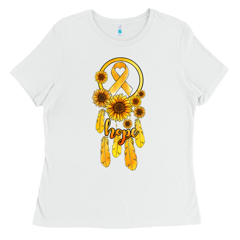 Childhood Cancer Awareness Dreamcatcher Ladies Tee by Jasminsmagicworld | Teevron
