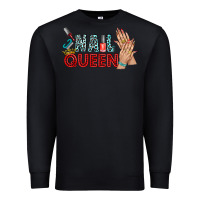 Black nail queen bbs Premium Sweatshirt - BundleAndBundleShop