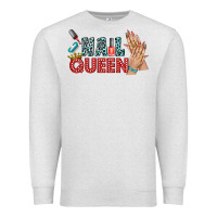 Oatmeal Heather nail queen bbs Premium Sweatshirt - BundleAndBundleShop