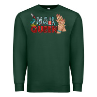 Sports Green nail queen bbs Premium Sweatshirt - BundleAndBundleShop