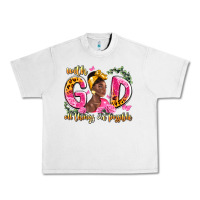 Lunar Rock with god all things are possible black woman Urban Heavy Tee - LillyAllenDesigns