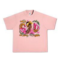 Salmon with god all things are possible black woman Urban Heavy Tee - LillyAllenDesigns