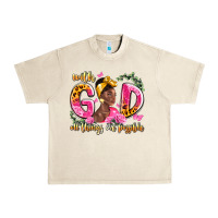 With God All Things Are Possible Black Woman Urban Heavy Tee | Teevron