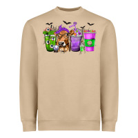 Mushroom Coffee Cups with Cow and Halloween Heavyweight Sweatshirt - texasbilliewilder