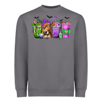 Storm Coffee Cups with Cow and Halloween Heavyweight Sweatshirt - texasbilliewilder