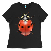 Black lady bug Ladies Tee - LillyAllenDesigns