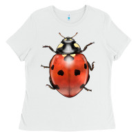 White lady bug Ladies Tee - LillyAllenDesigns
