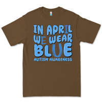 Cacao in april we wear blue autism awareness Premium Tee - MaliasSmallBusiness