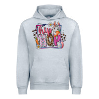 Heather Grey hip hop Urban Hoodie - CowhideDigitalArt