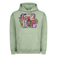 Pigment Oil Green hip hop Urban Hoodie - CowhideDigitalArt