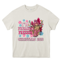 Cream i'm freakin freezin christmas 2023 Heavy Core Tee - NancyCooperArtShop