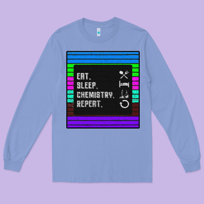 Eat Sleep Chemıstray Repeat Long Sleeve Tee Designed By Bettercallsaul