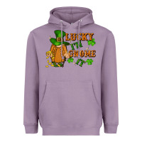 Lavender lucky i'm gnome it St. Patricks Day Heavyweight Hoodie - FaDigitalArtStudio
