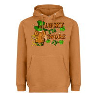 Meerkat lucky i'm gnome it St. Patricks Day Heavyweight Hoodie - FaDigitalArtStudio