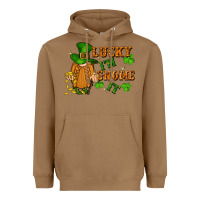 Toasted Coconut lucky i'm gnome it St. Patricks Day Heavyweight Hoodie - FaDigitalArtStudio