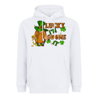 White lucky i'm gnome it St. Patricks Day Heavyweight Hoodie - FaDigitalArtStudio