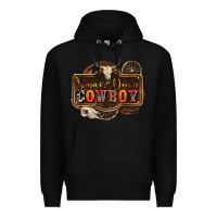 Black simmer down cowboy olivia Premium Hoodie - OliviaCreatesArt