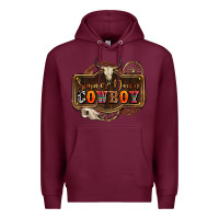 Burgundy simmer down cowboy olivia Premium Hoodie - OliviaCreatesArt