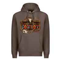 Coffee simmer down cowboy olivia Premium Hoodie - OliviaCreatesArt