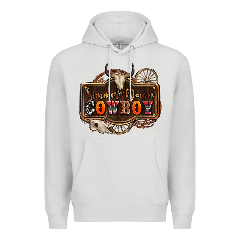 Simmer Down Cowboy Olivia Premium Hoodie by OliviaCreatesArt | Teevron