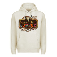 Oatmeal Heather simmer down cowboy olivia Premium Hoodie - OliviaCreatesArt