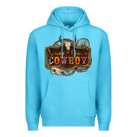 Ocean Blue simmer down cowboy olivia Premium Hoodie - OliviaCreatesArt