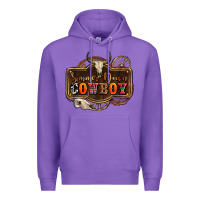 Purple simmer down cowboy olivia Premium Hoodie - OliviaCreatesArt
