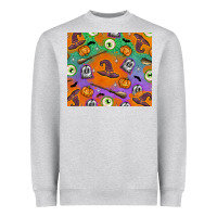 Heather Grey Halloween Heavyweight Sweatshirt - texasbilliewilder