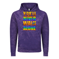 Cloud Purple Lgbtq You'll Never Walk Alone With Peace Vintage Hoodie - BundleAndBundleShop