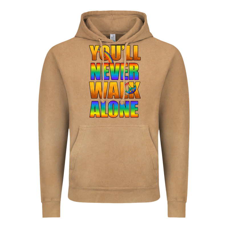 Lgbtq You'll Never Walk Alone With Peace Vintage Hoodie by BundleAndBundleShop | Teevron