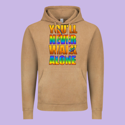 Lgbtq You'll Never Walk Alone With Peace Vintage Hoodie Designed By Bundleandbundleshop