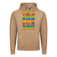 Vintage Coffee Lgbtq You'll Never Walk Alone With Peace Vintage Hoodie - BundleAndBundleShop