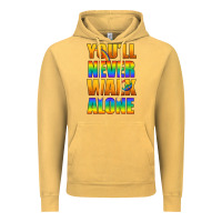 Vintage Mustard Lgbtq You'll Never Walk Alone With Peace Vintage Hoodie - BundleAndBundleShop