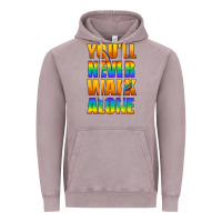 Vintage Zinc Lgbtq You'll Never Walk Alone With Peace Vintage Hoodie - BundleAndBundleShop