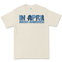 Bone in april we wear blue autism awareness Premium Tee - MaliasSmallBusiness
