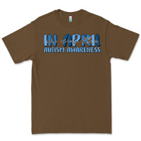 Cacao in april we wear blue autism awareness Premium Tee - MaliasSmallBusiness